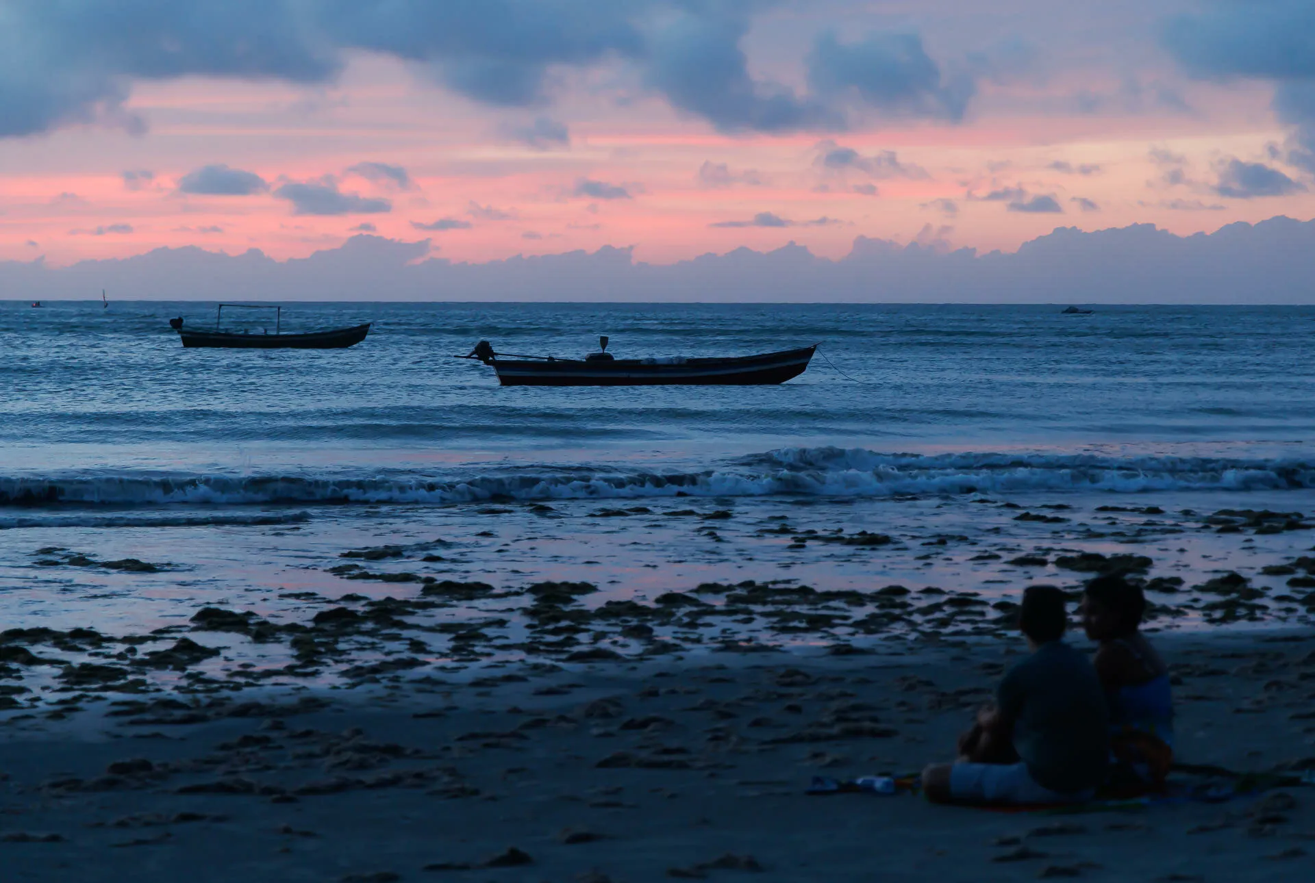 Meditative Sunset at the beach