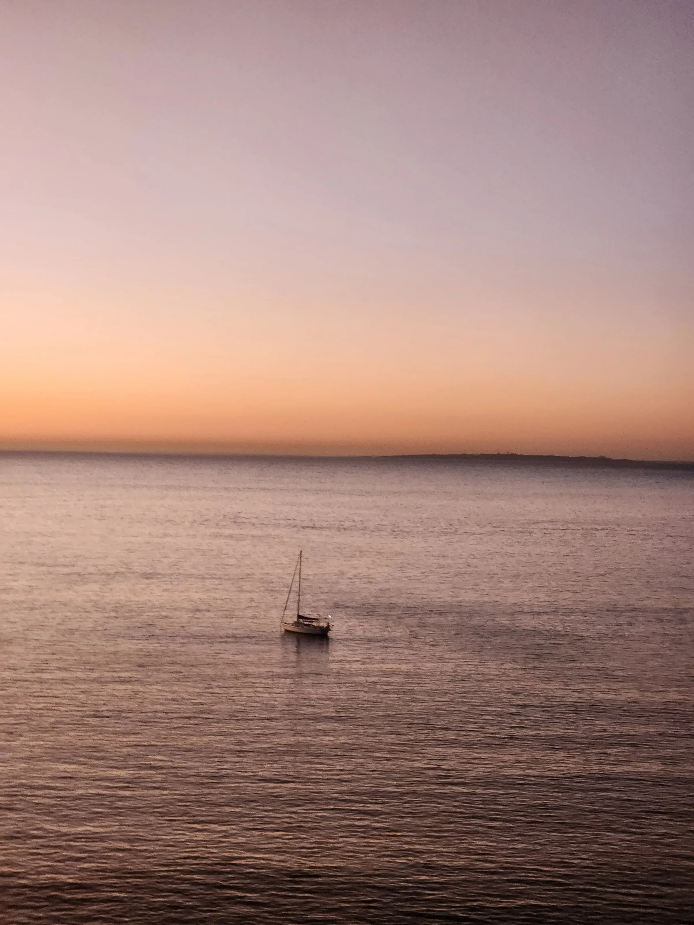 Boat at sunset