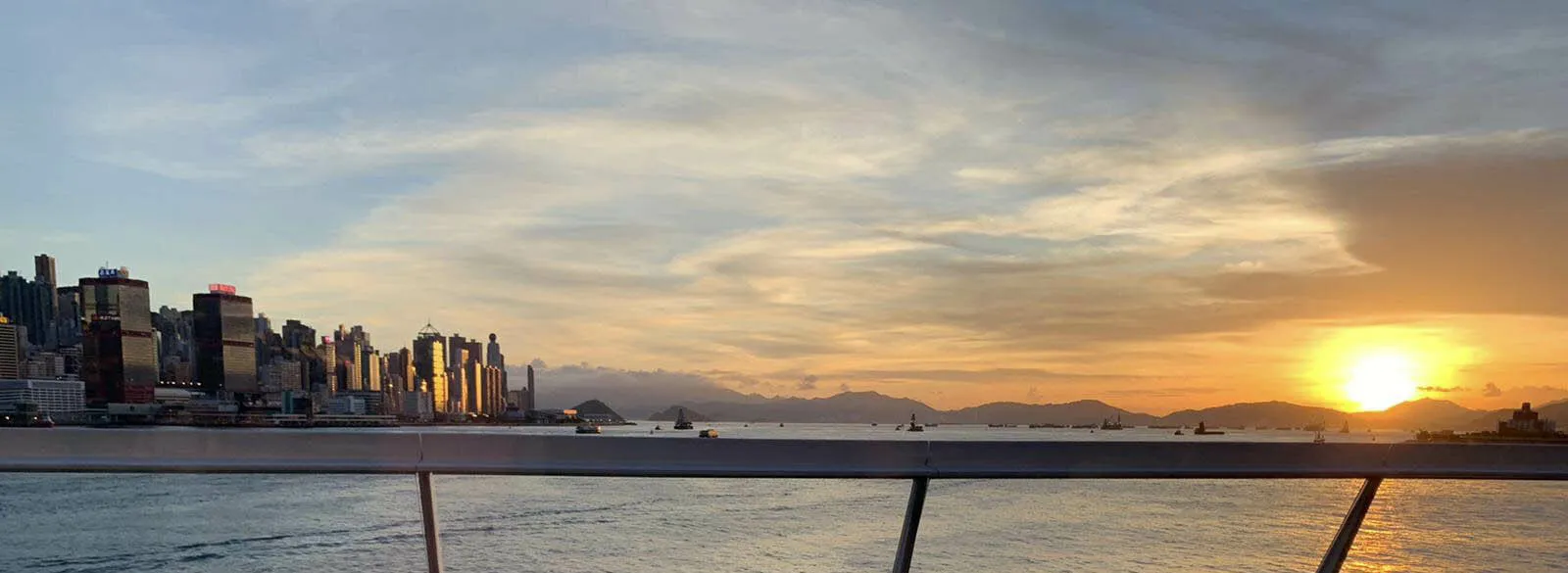 Hong Kong Sunset Harbour View