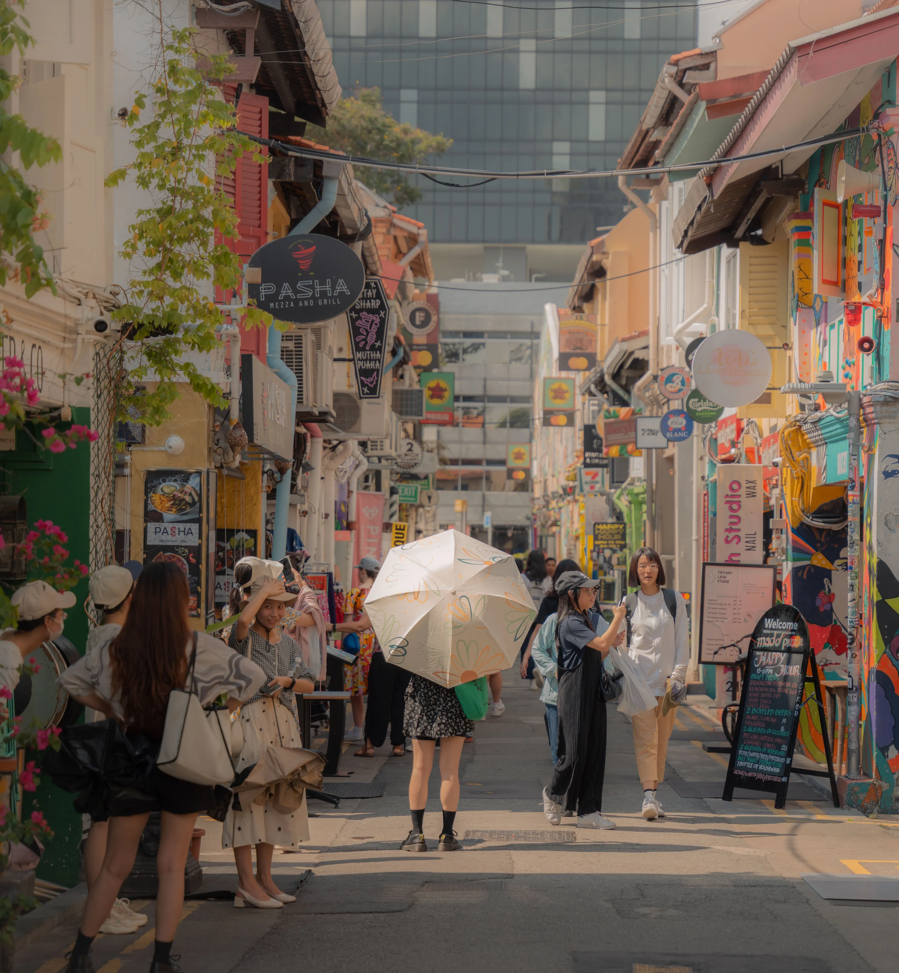 Girl with the umbrella