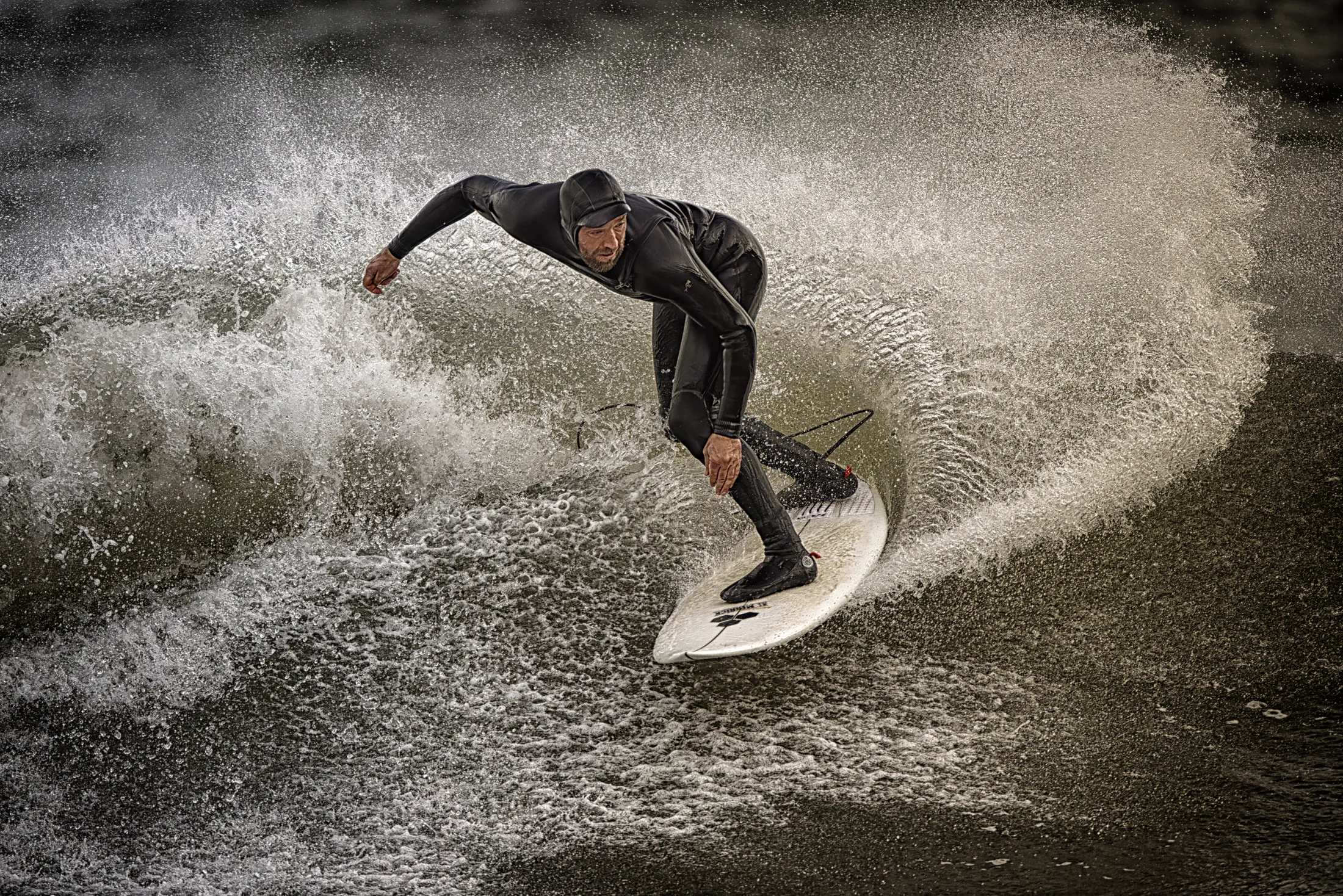 Sunset surfer