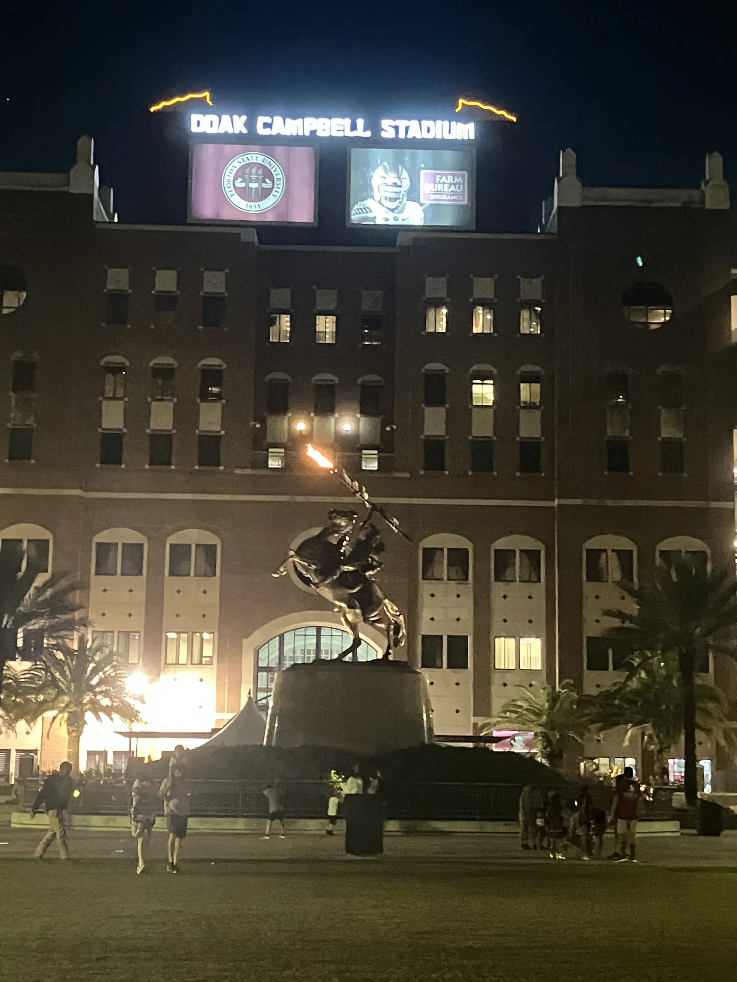 FSU at night