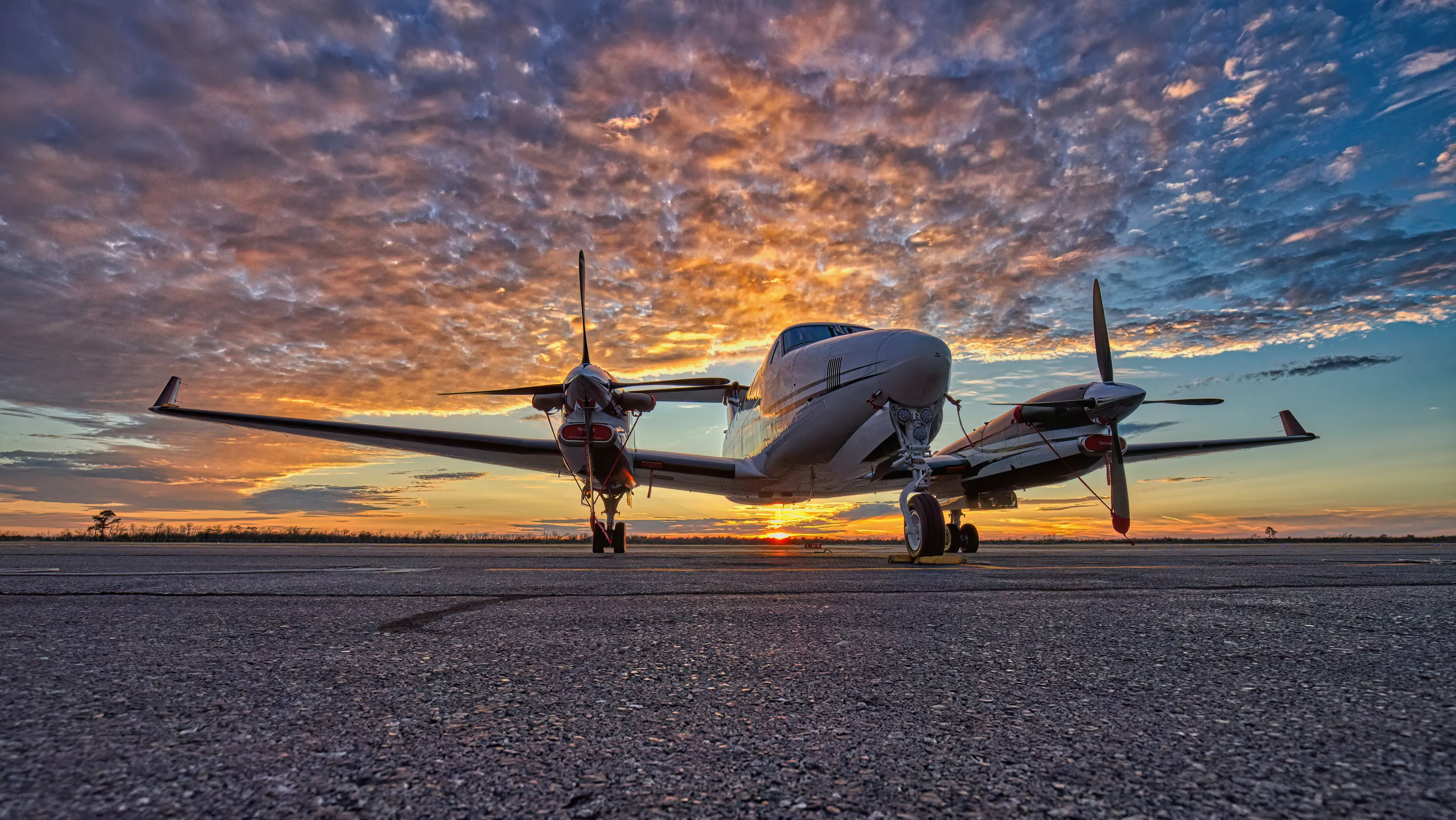 King Air sunset