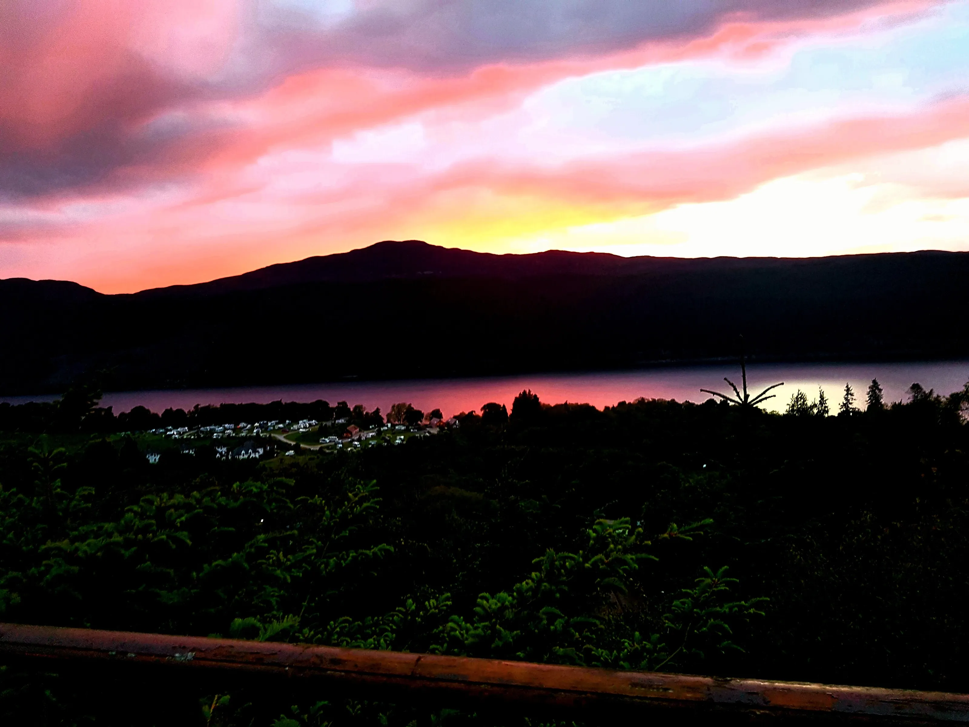 Overlooking Loch Ness.