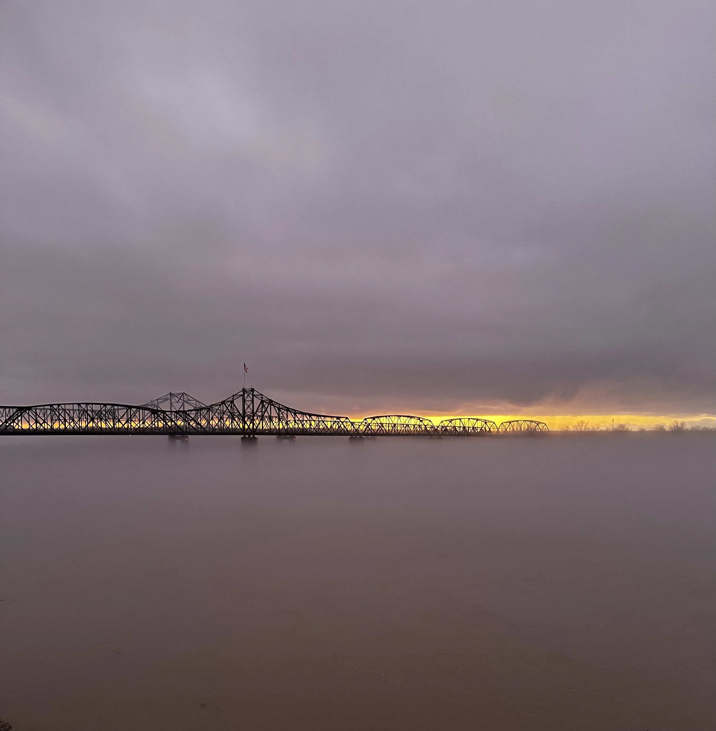Fog at Sunset