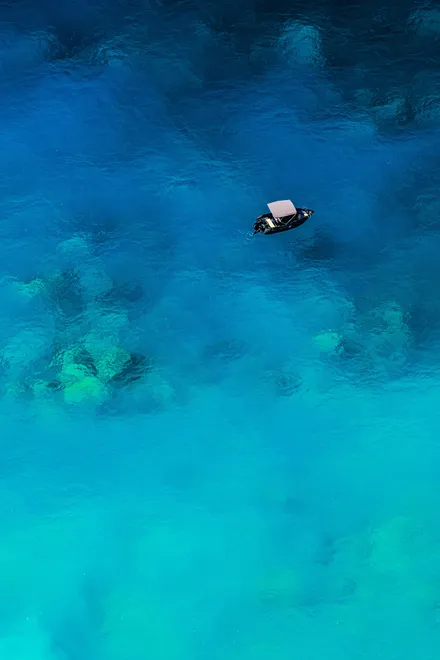 Lost in blue