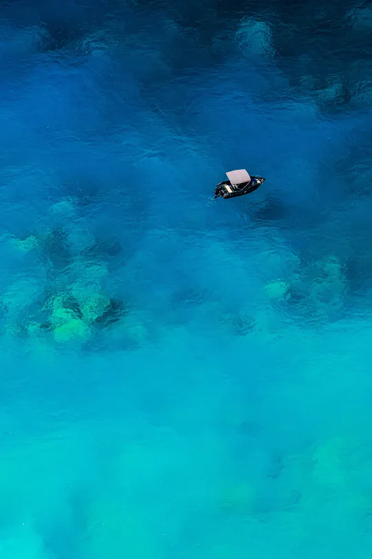 Lost in blue