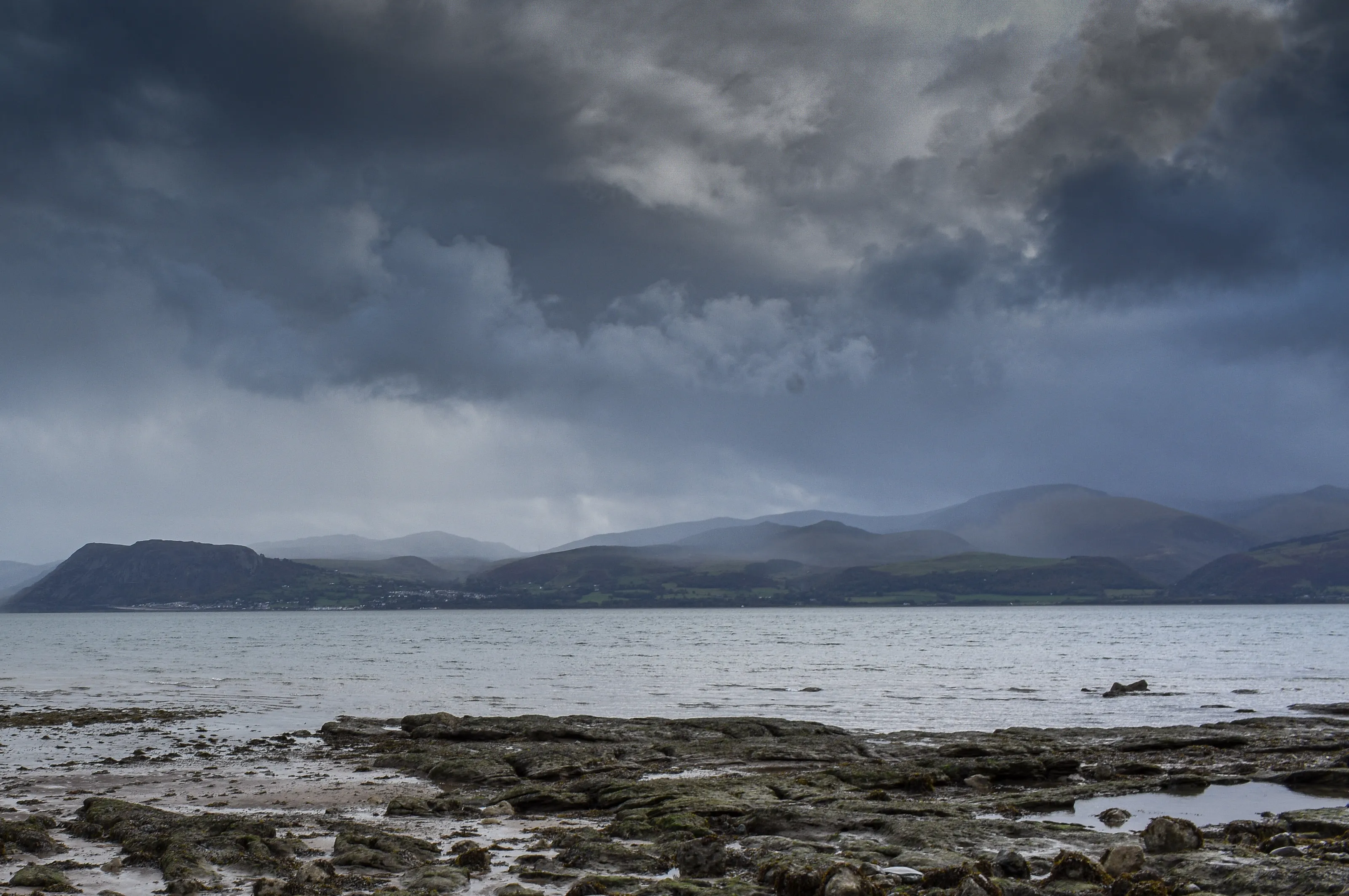 Moody skies over north Wales