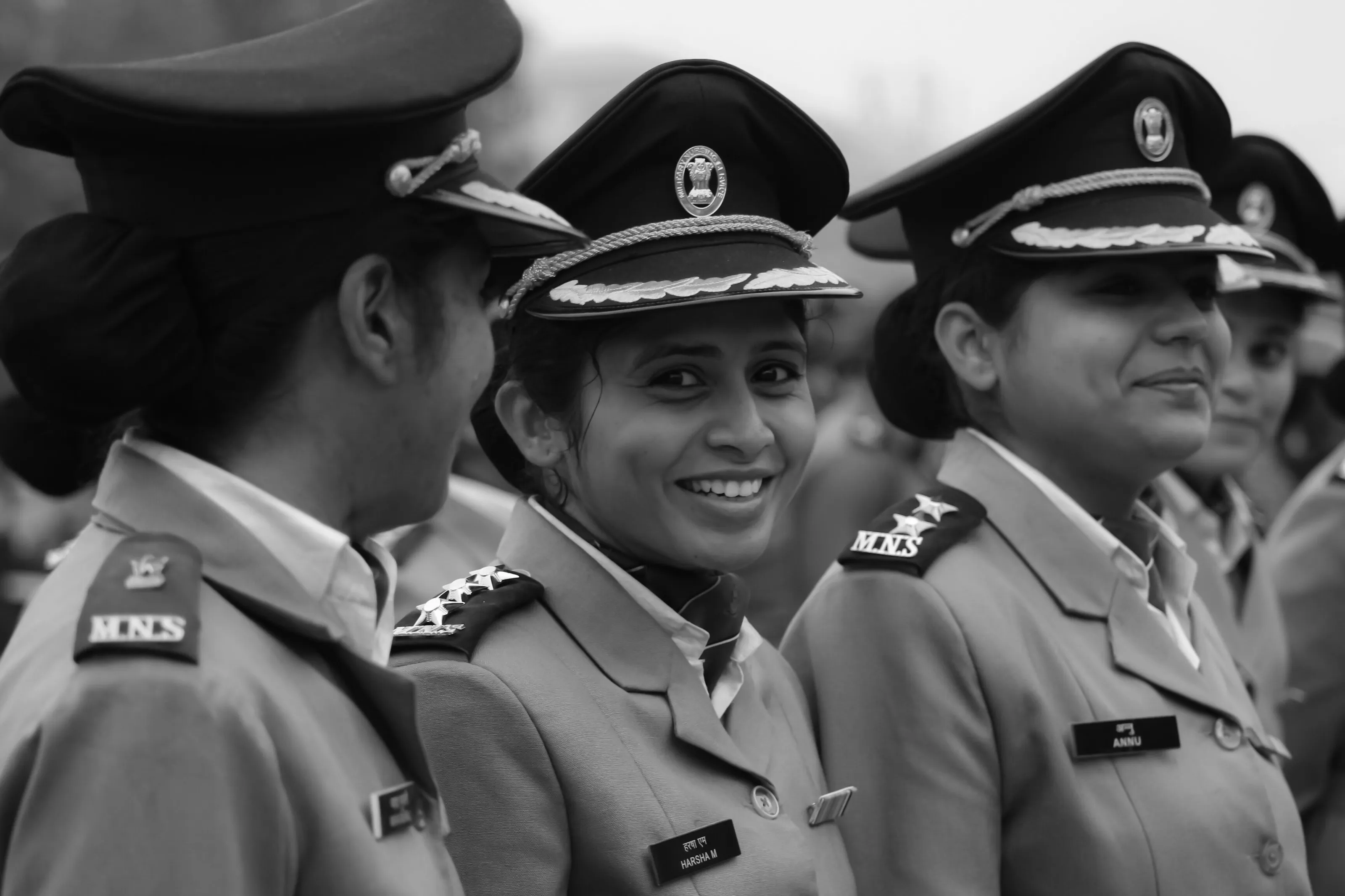 Black and White Portrait of 26th Jan republic Celebration