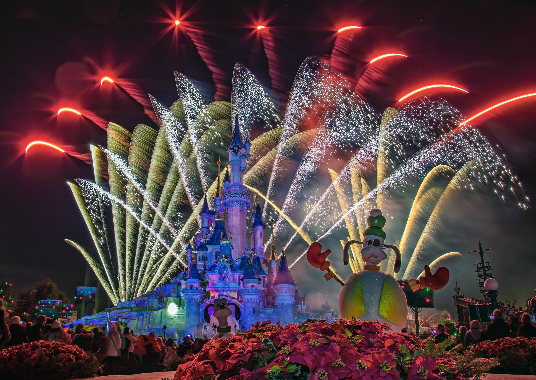 Fireworks at Disneyland Paris
