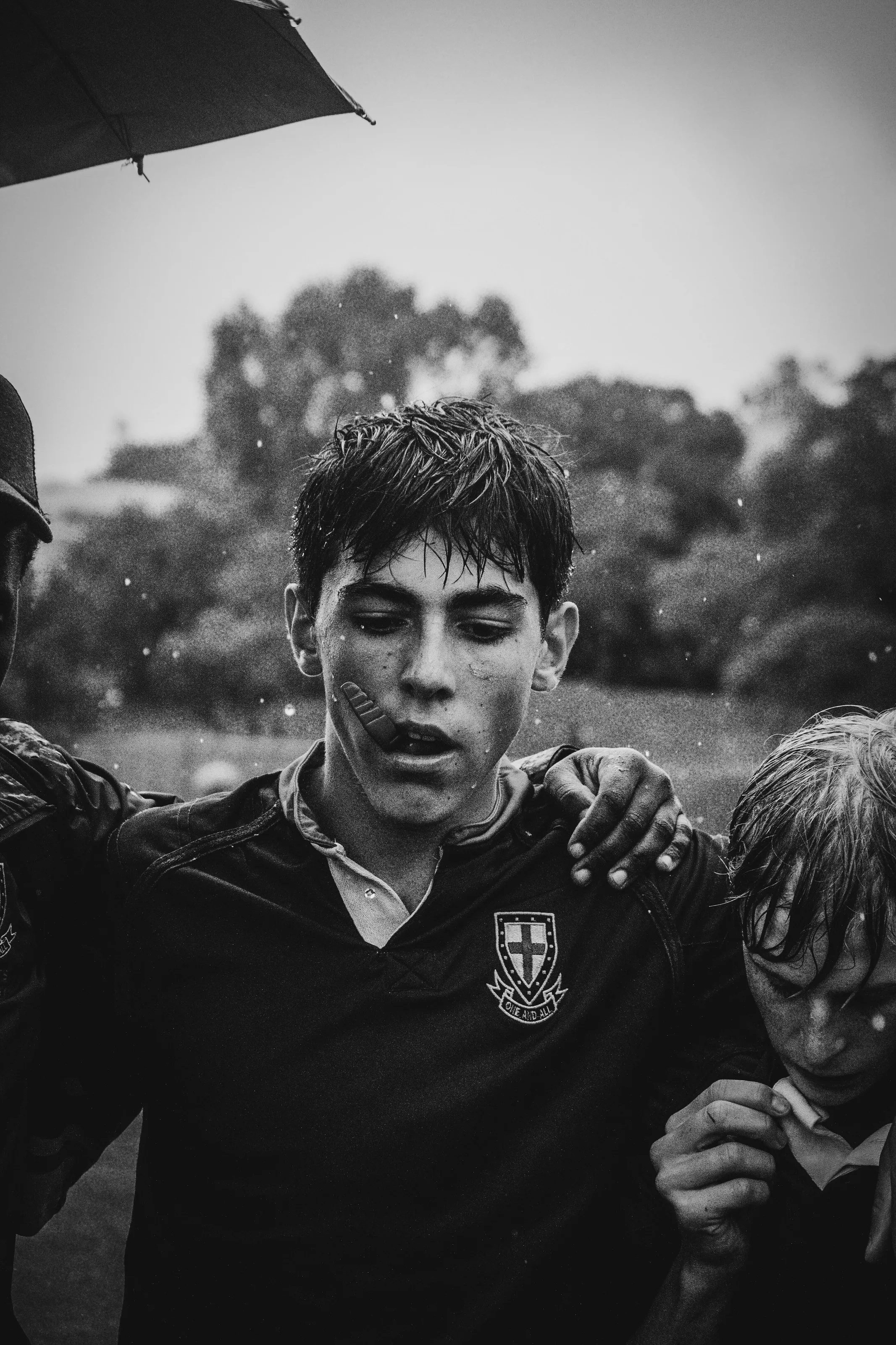 Rainy Rugby; the monochrome portrait