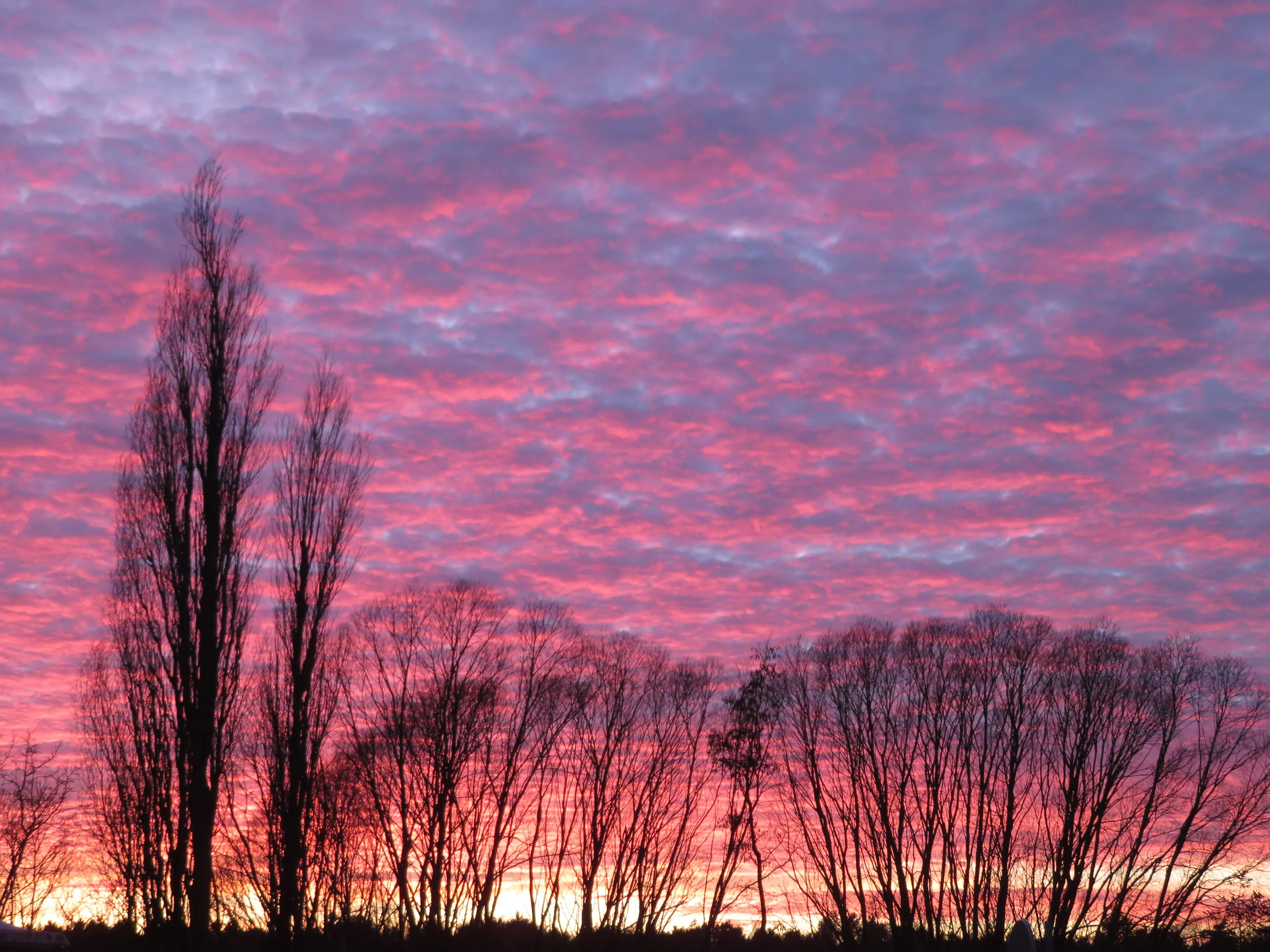 Sunset above Schleswig-Holstein