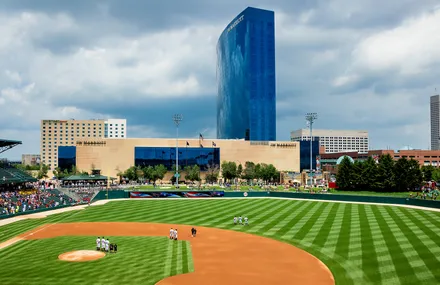 Standing for the National Anthem, Victory Field, Indianapolis