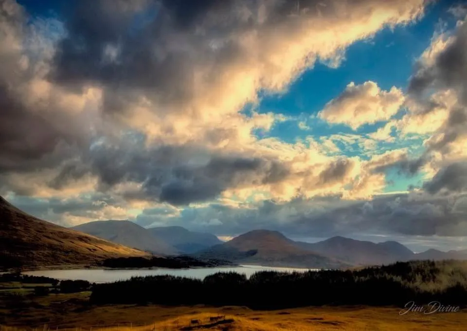 View over Tyndrum, Scottish Highlands