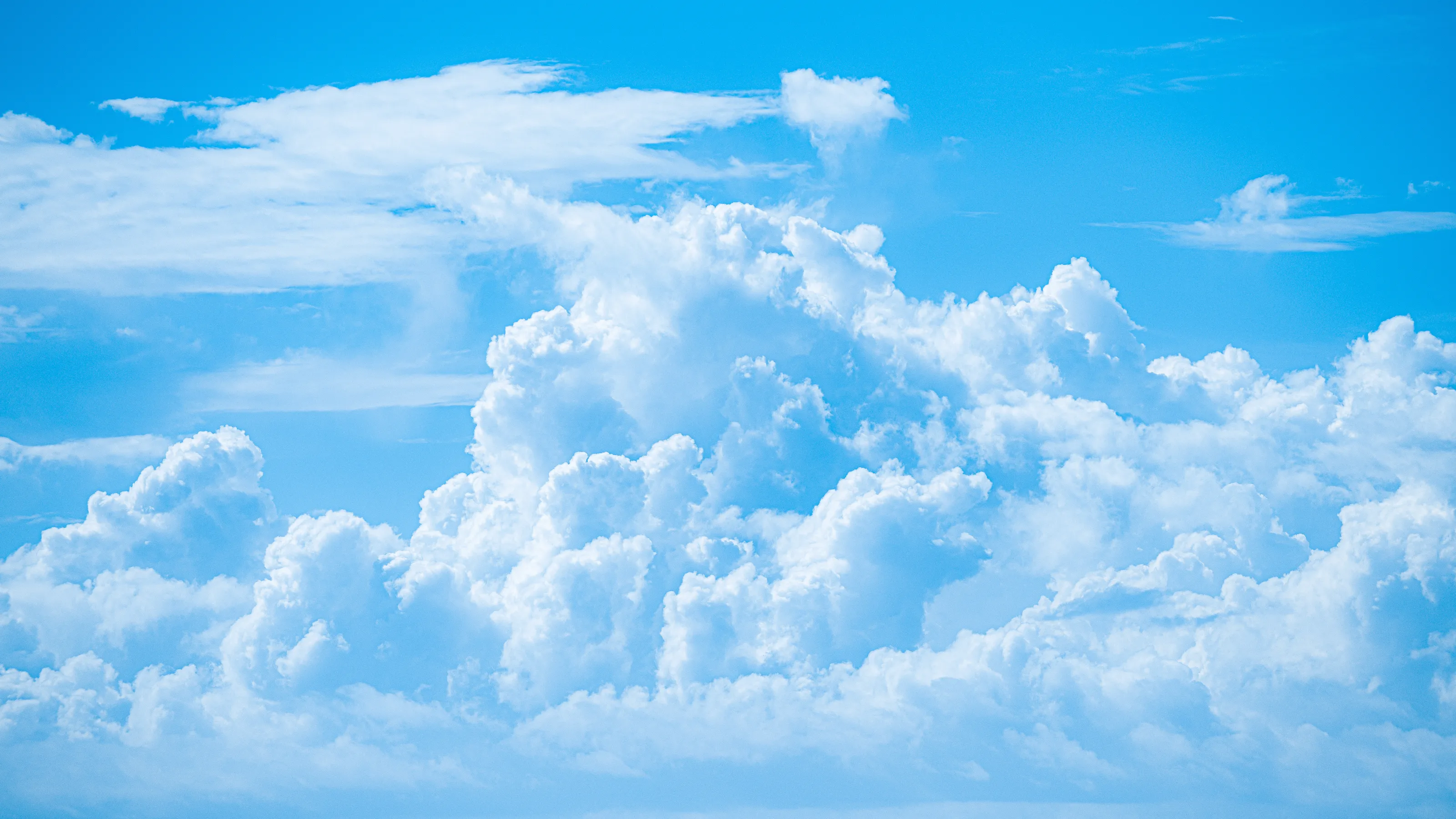 Astonishing clouds in blue sky