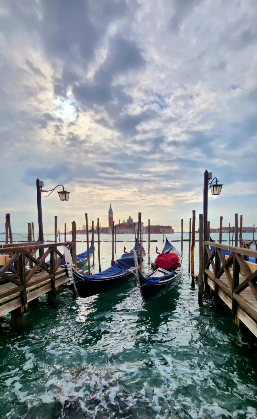Gondolas at St Marks Square, Venice, Italy
