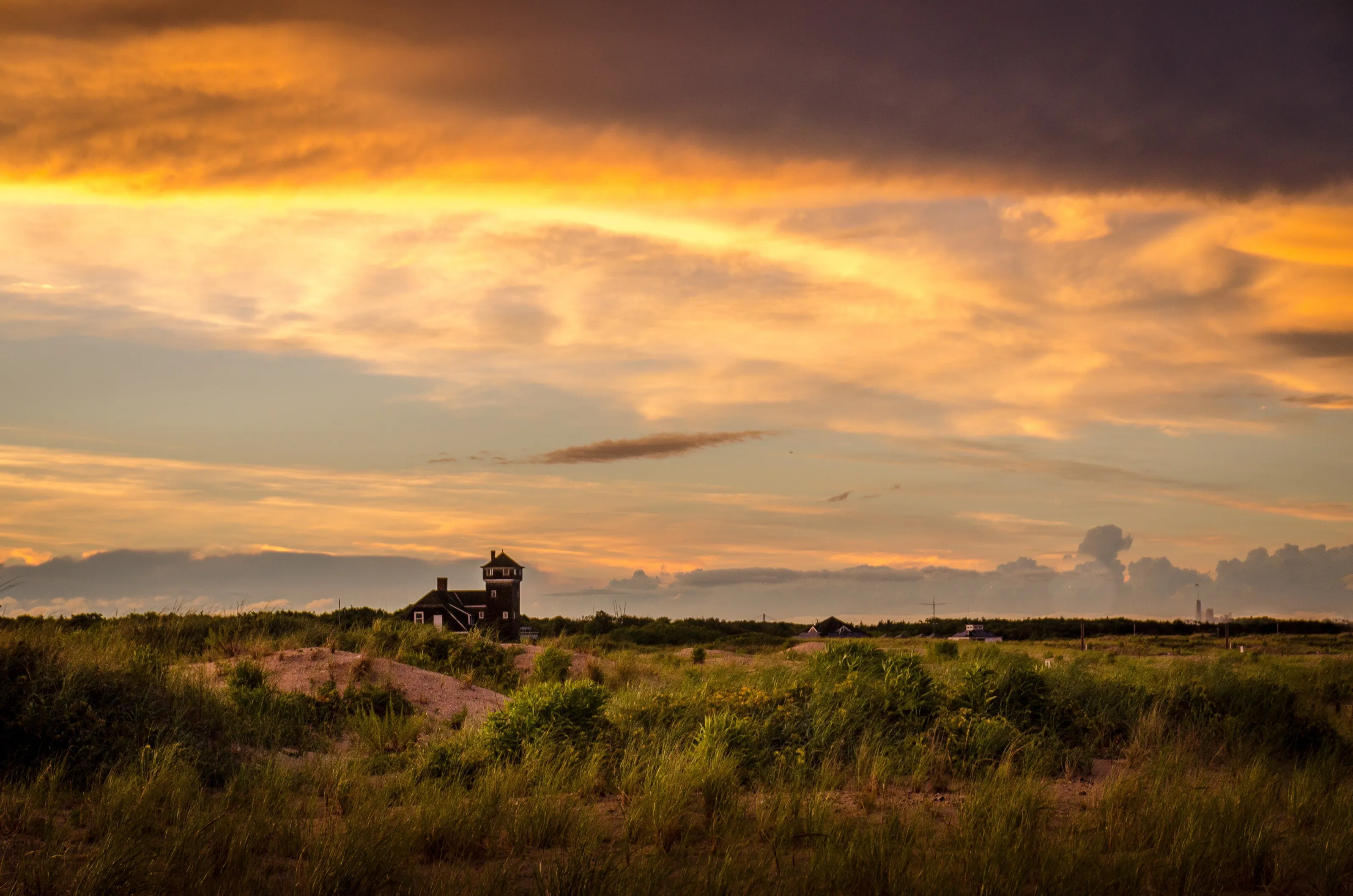 Sunset over the dunes