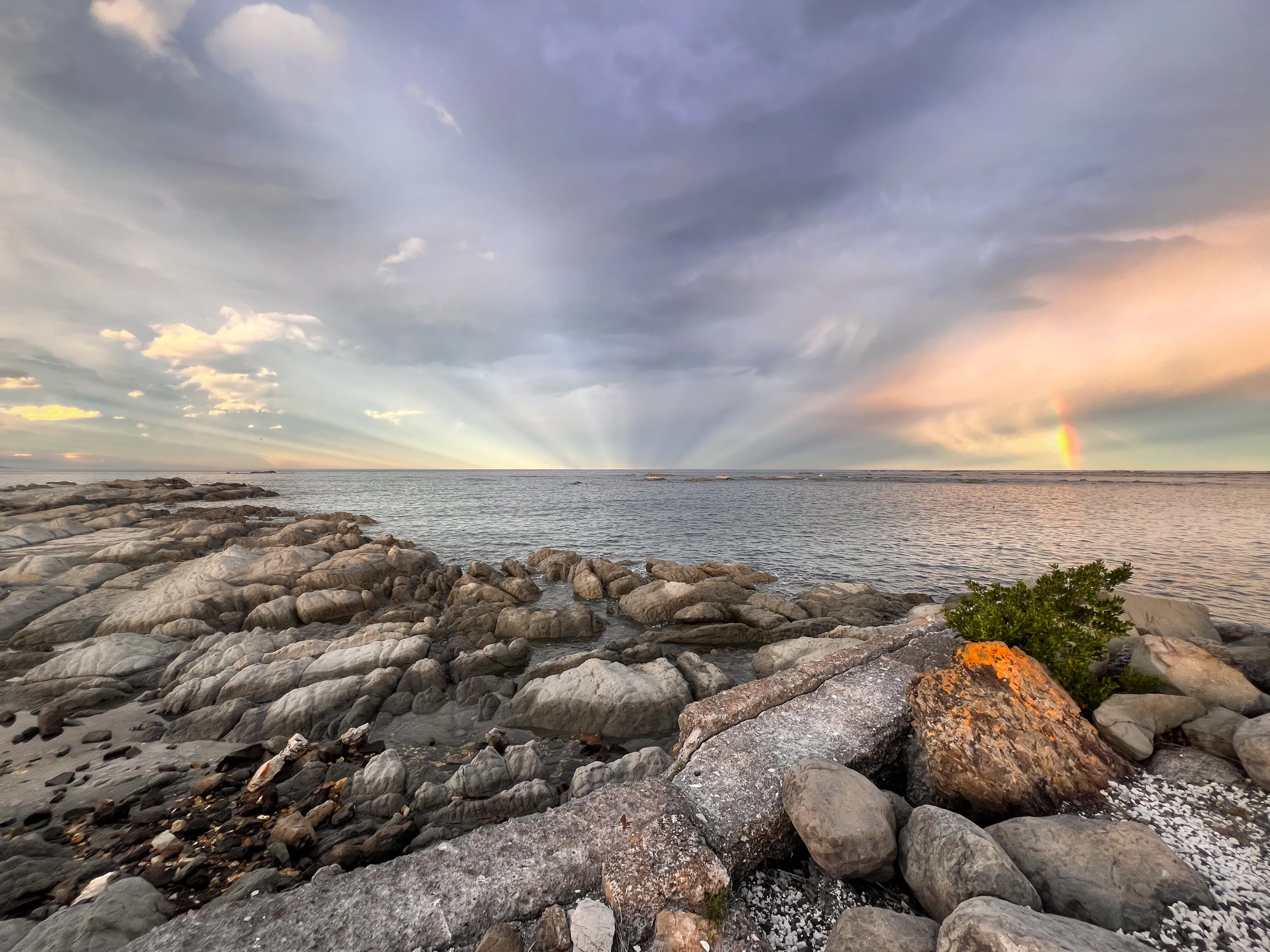 Crepuscular Rays Kaikoura NZ