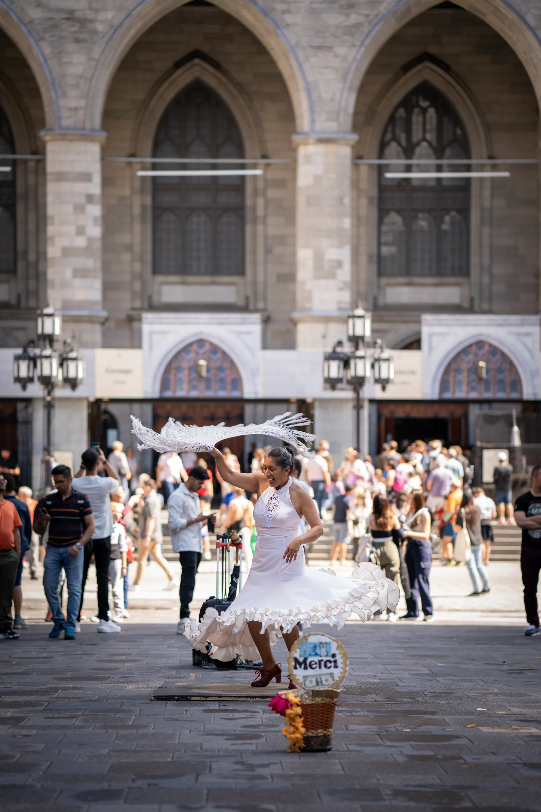 A dance at Notre-Dame Basilica of Montreal