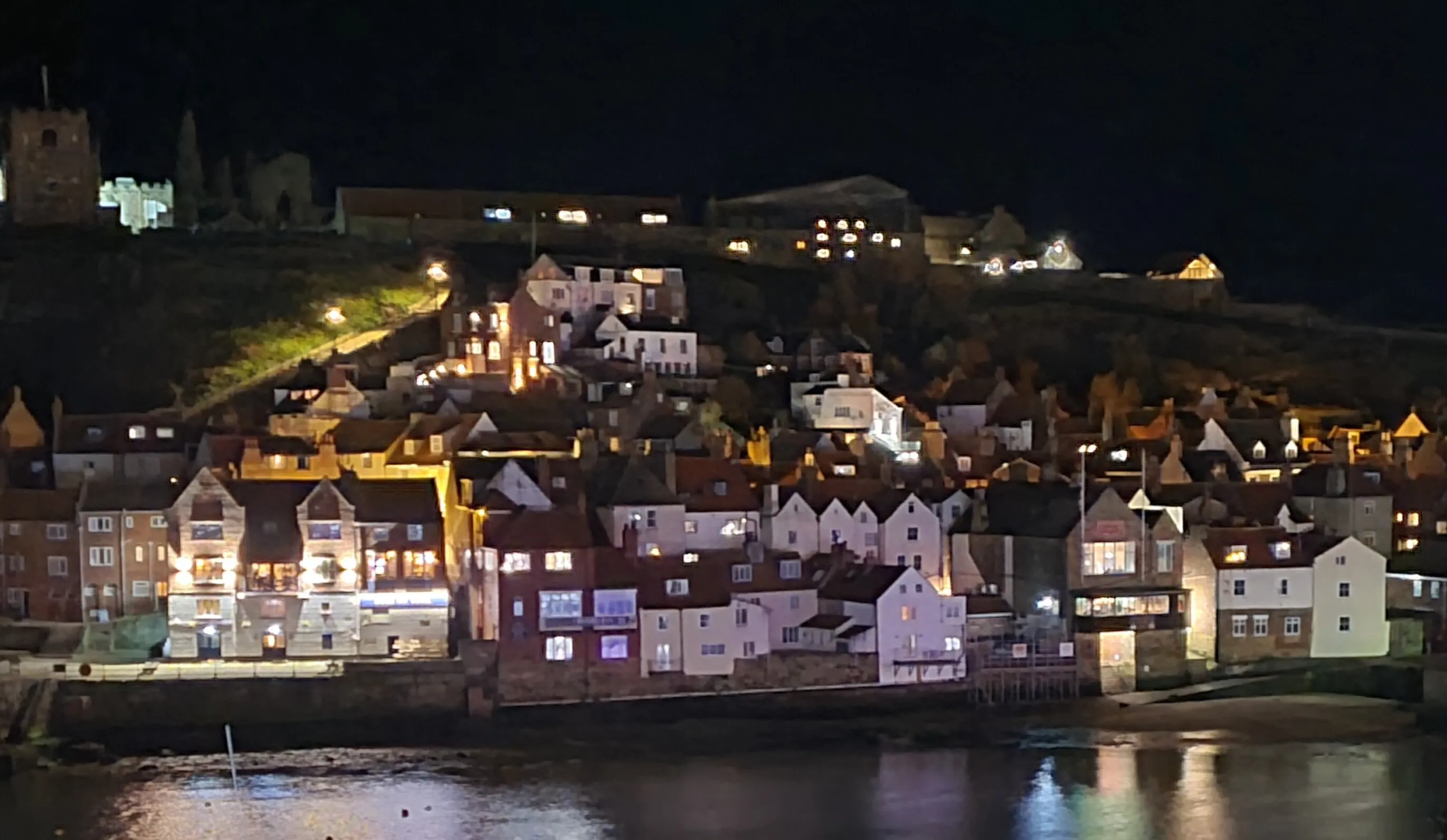 Harbor at night