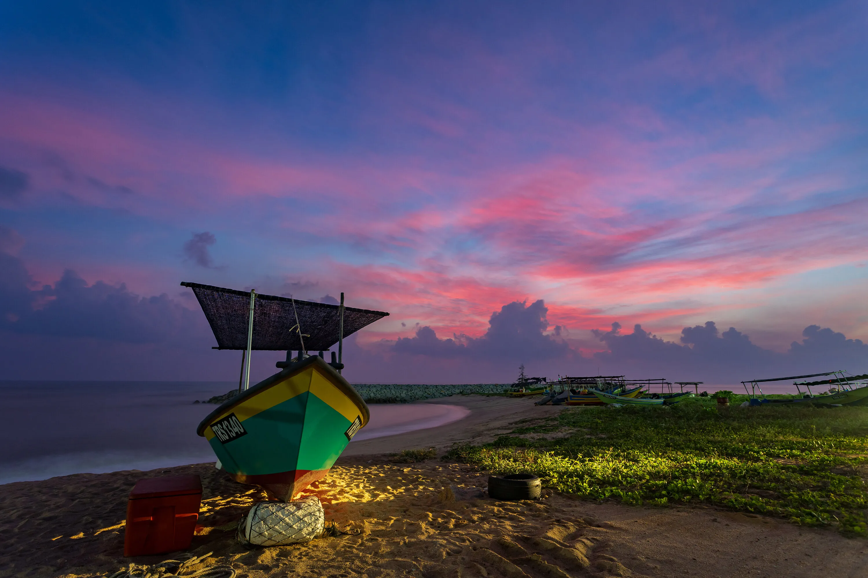Sunrise in Mengabang Telipot Beach, Terengganu, Malaysia