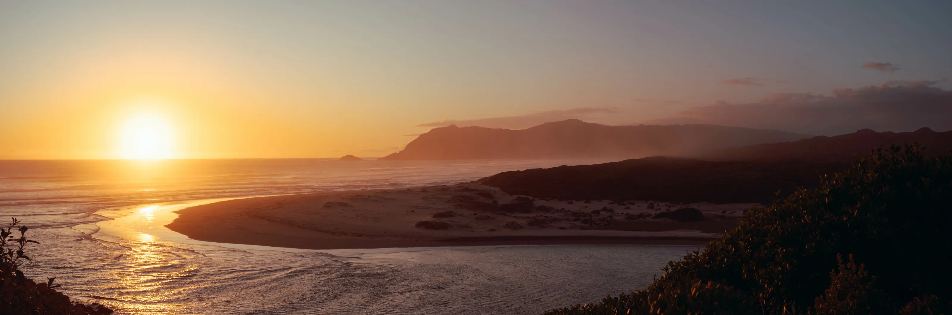 sunset over the mouth