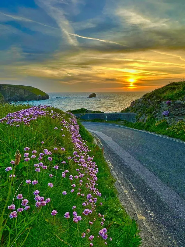 Sunsetting portreath cornwall