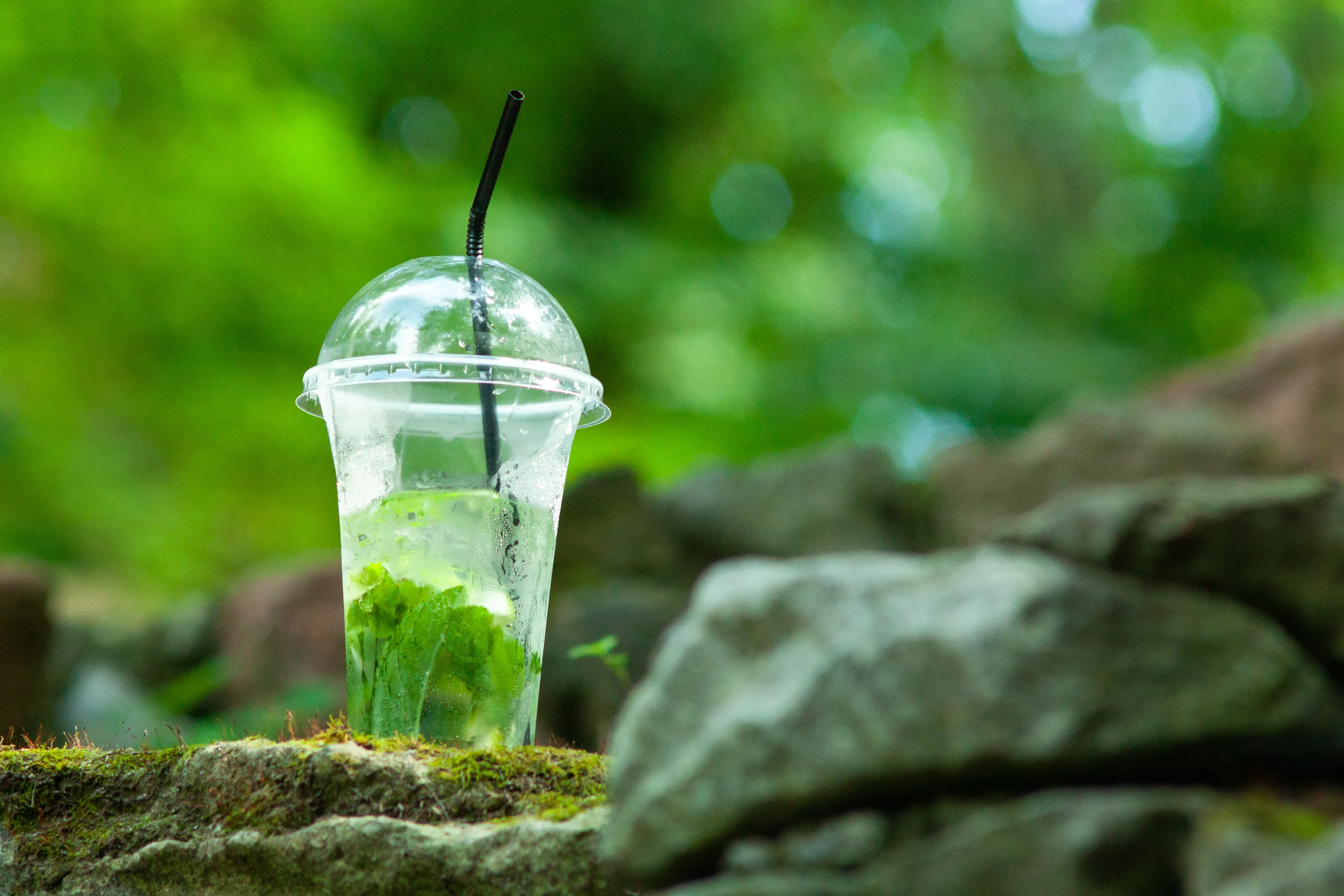 a cup of mojito