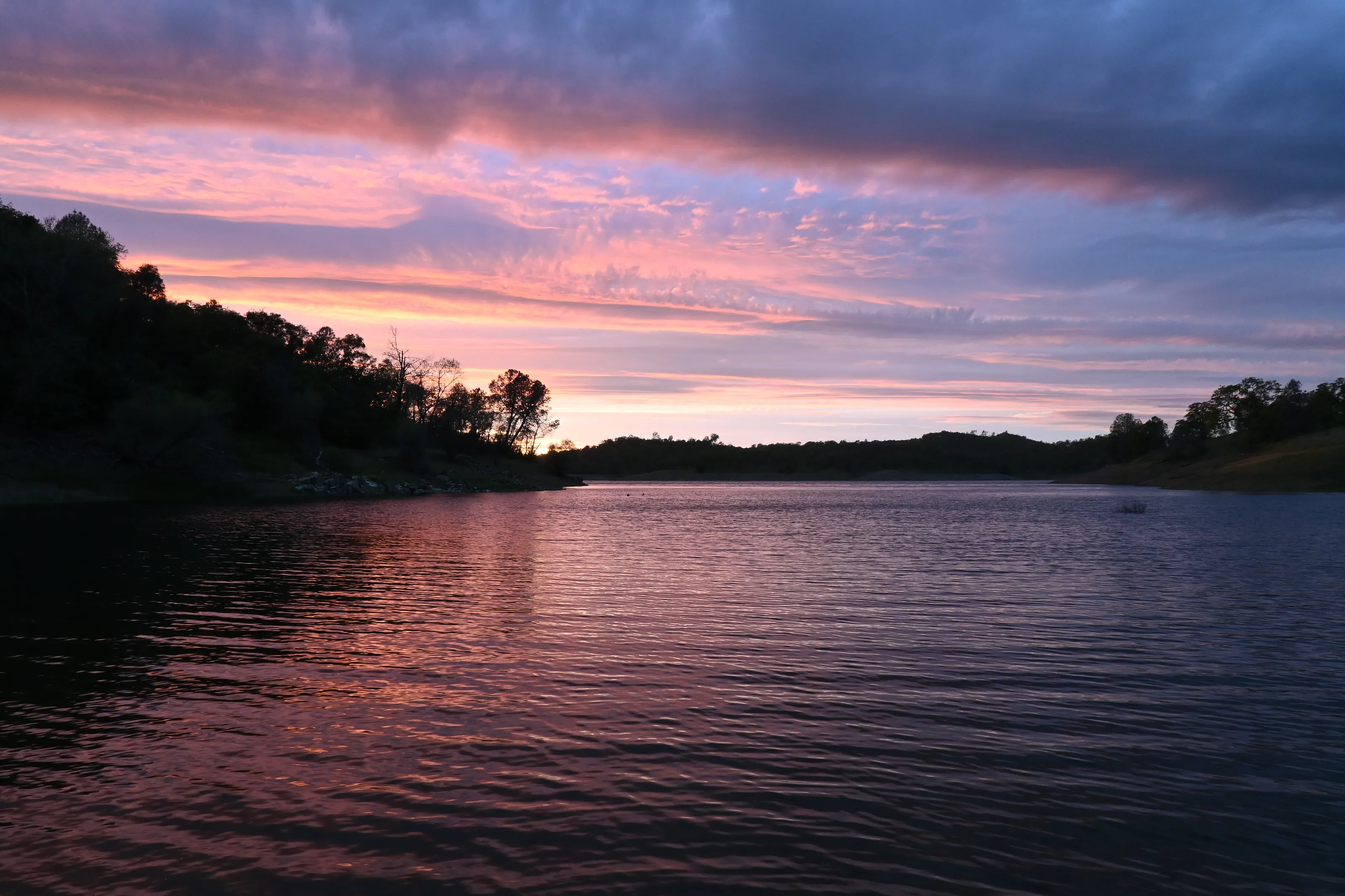 Sunset and a lake
