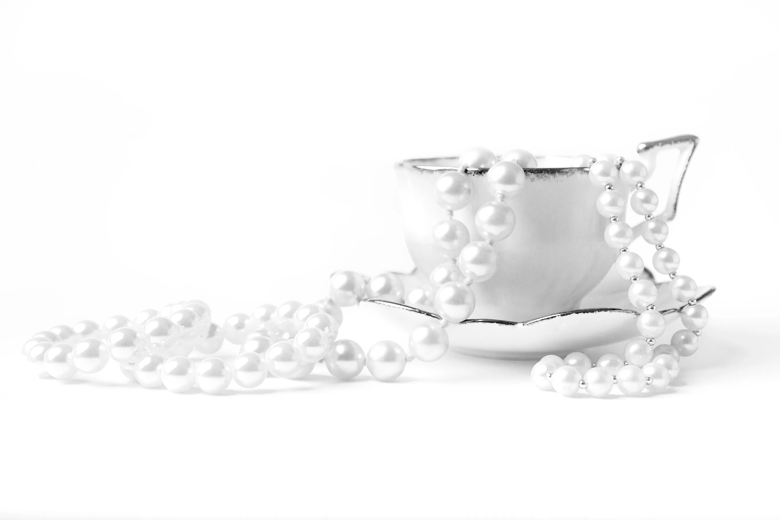Against a White Background in Black and White