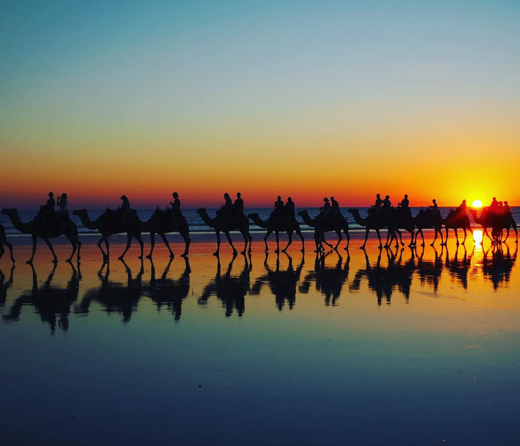 Evening beach strolls
