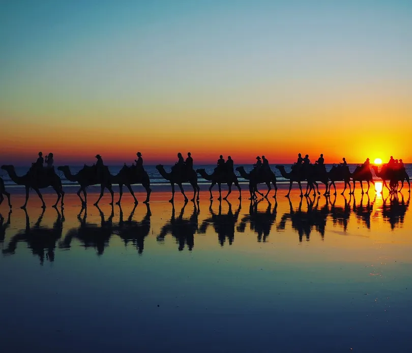 Evening beach strolls