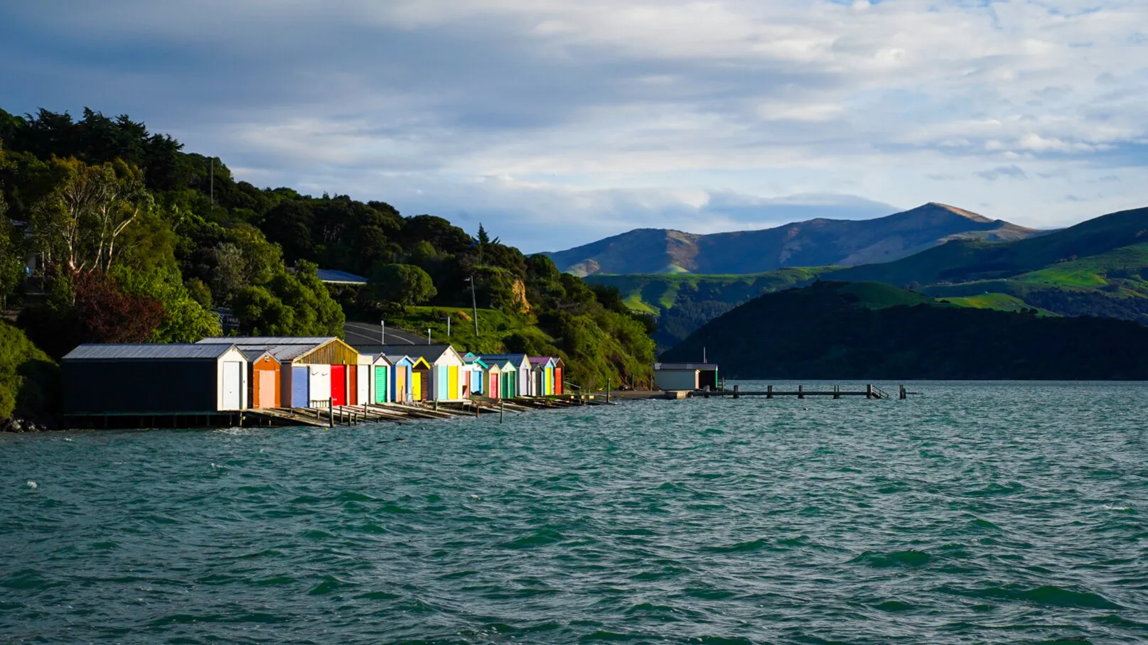 Boat shed rainbow