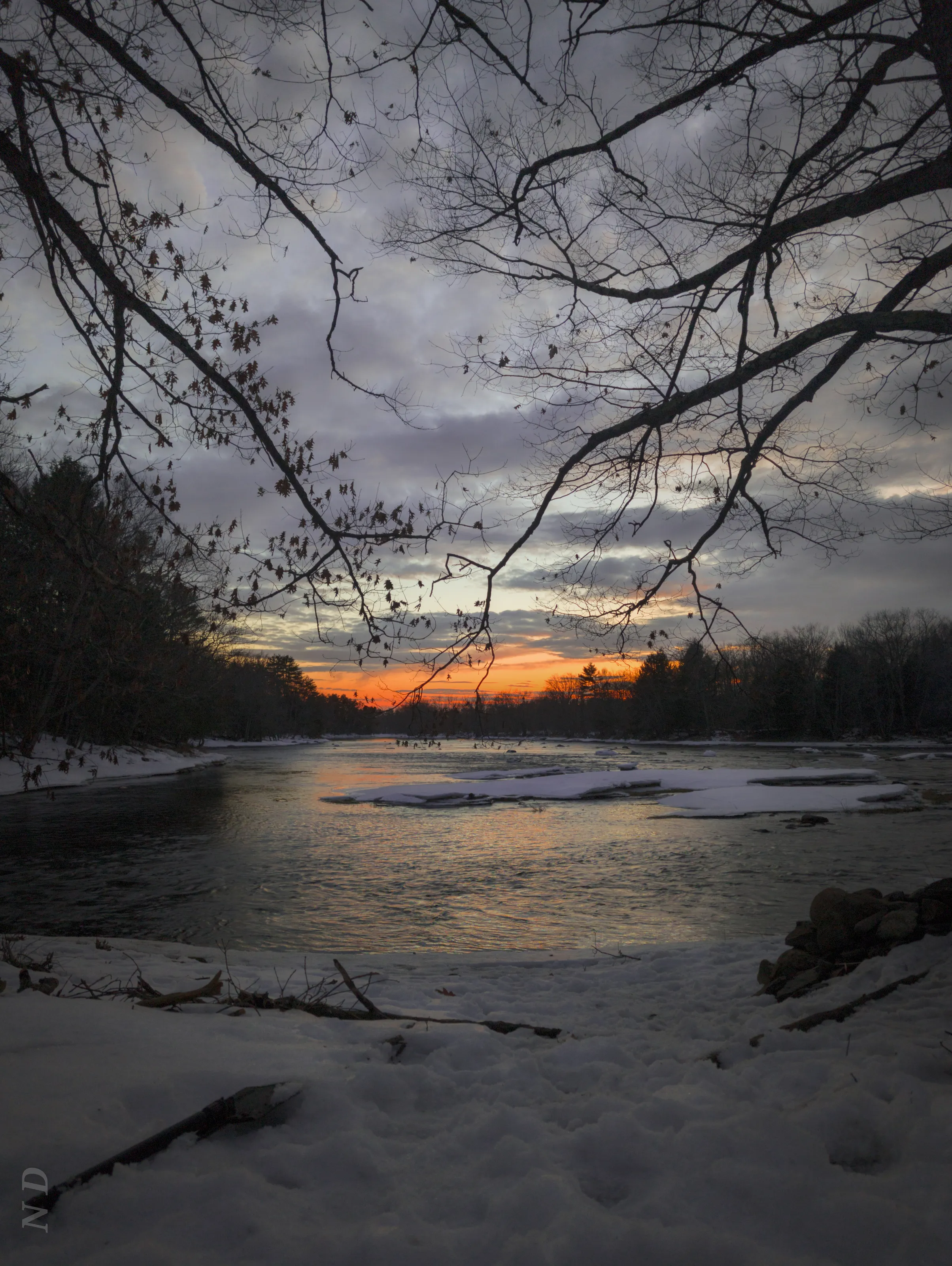 Sunset in Maine