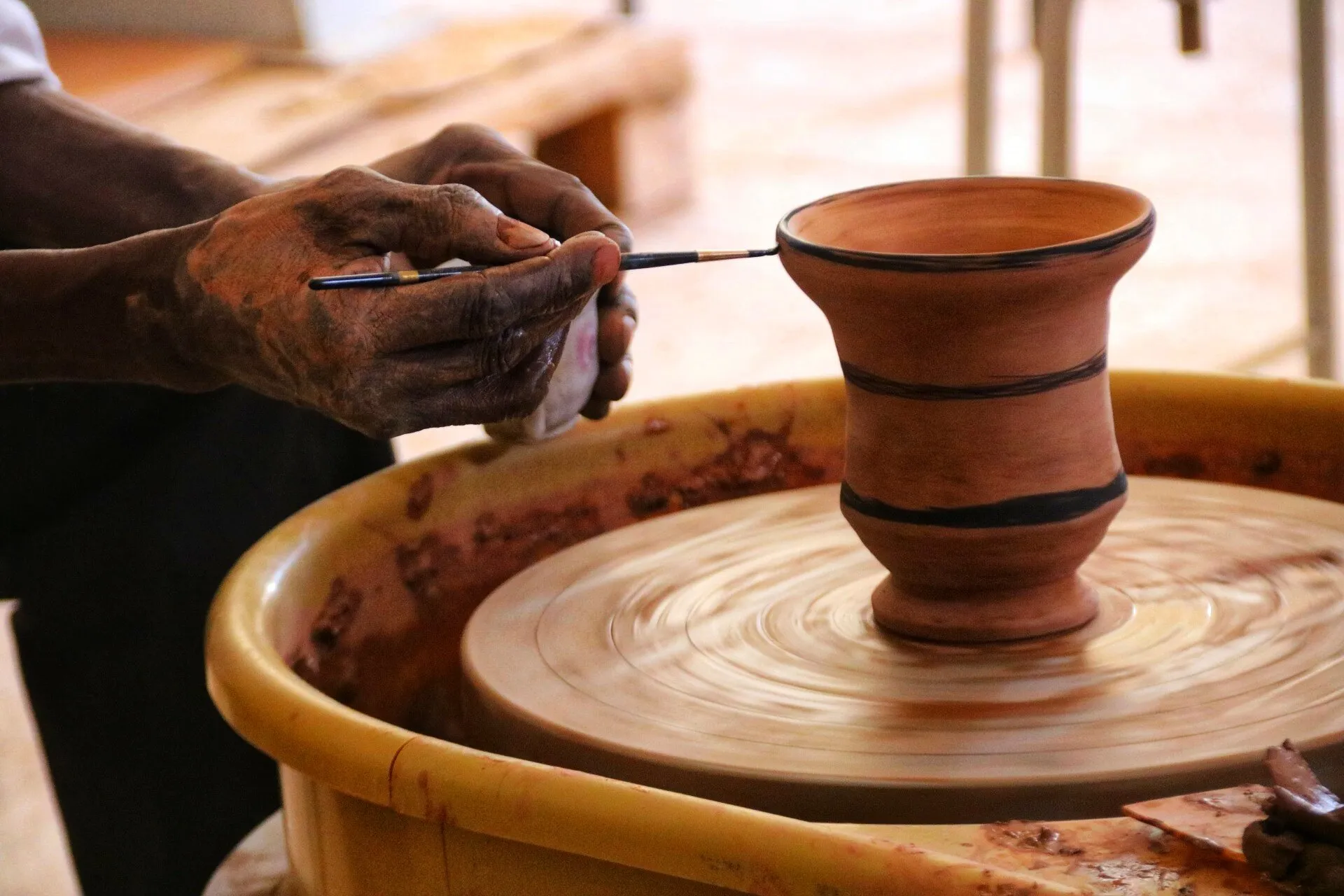 Pottery making and decoration