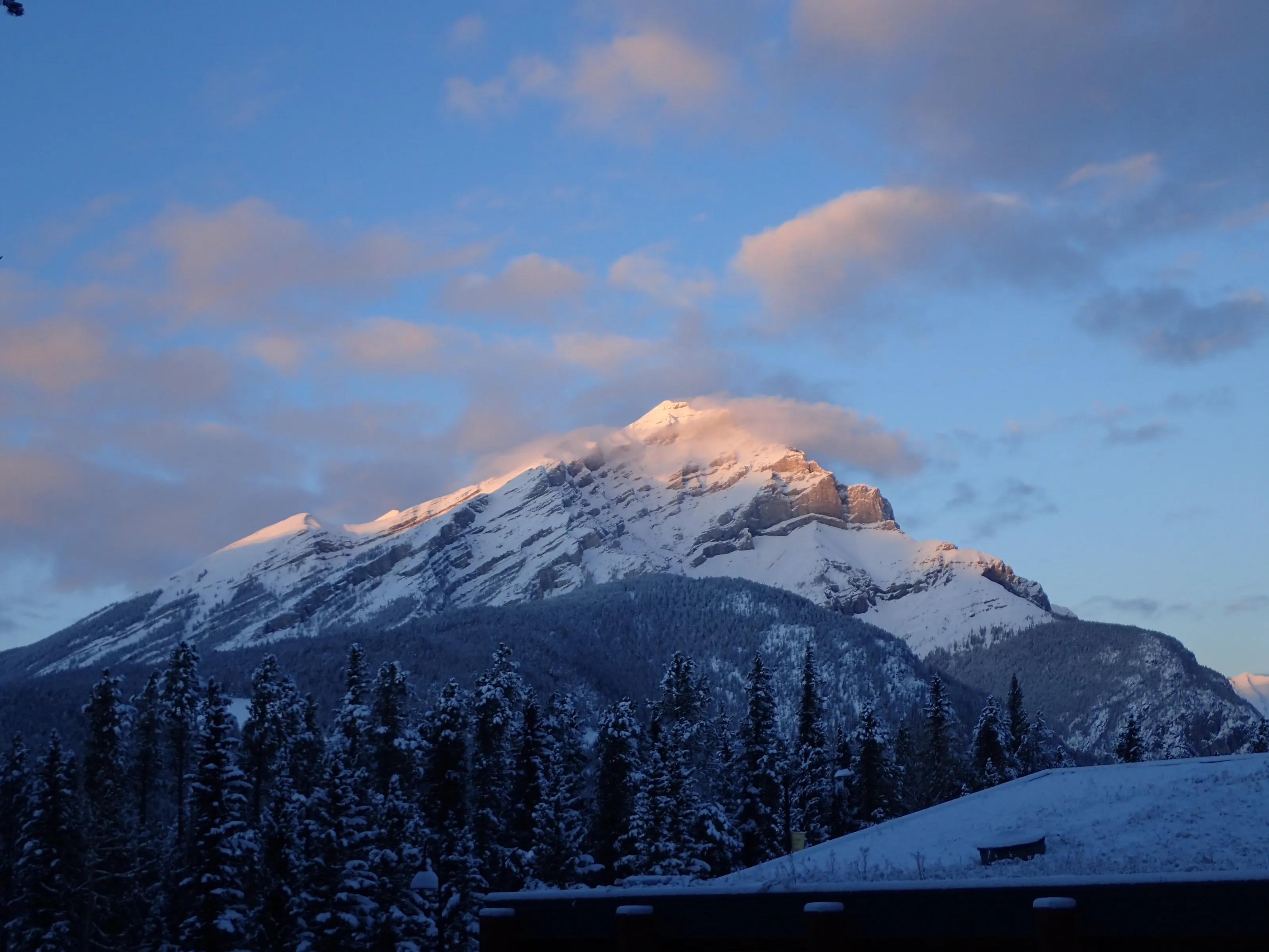 Sunset in Banff.