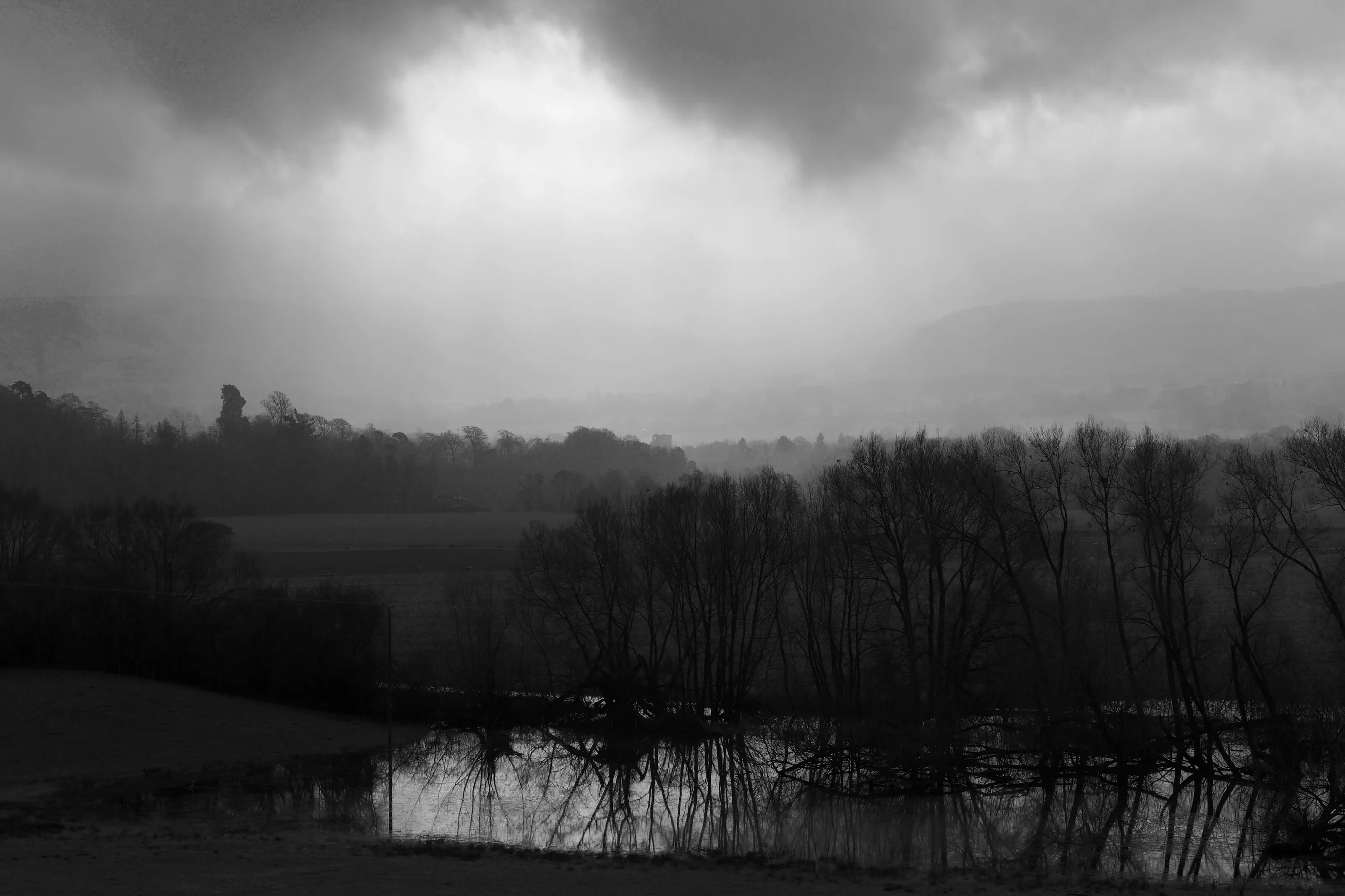 Moody skies over Clyro