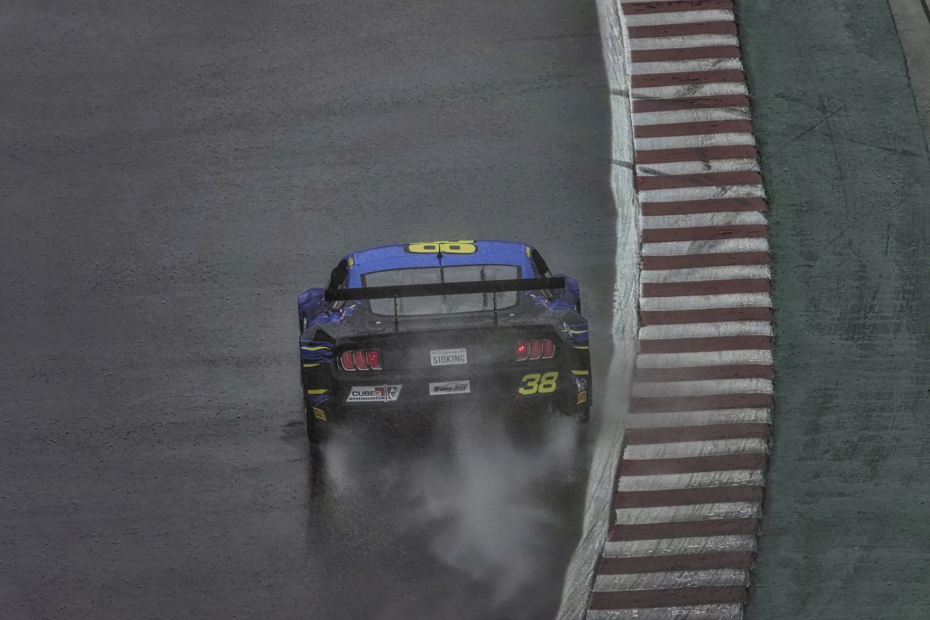 Wet race at Laguna