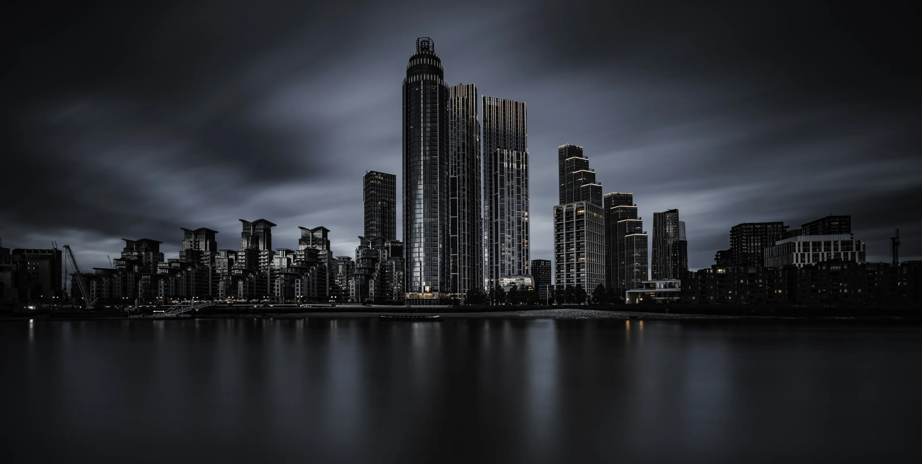Lambeth Skyline on the River Thames in London