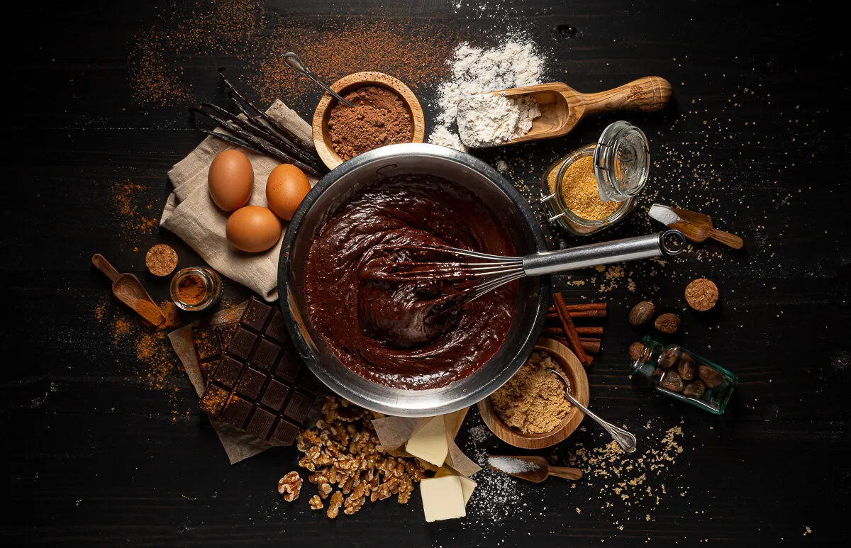 Composition in chocolate.