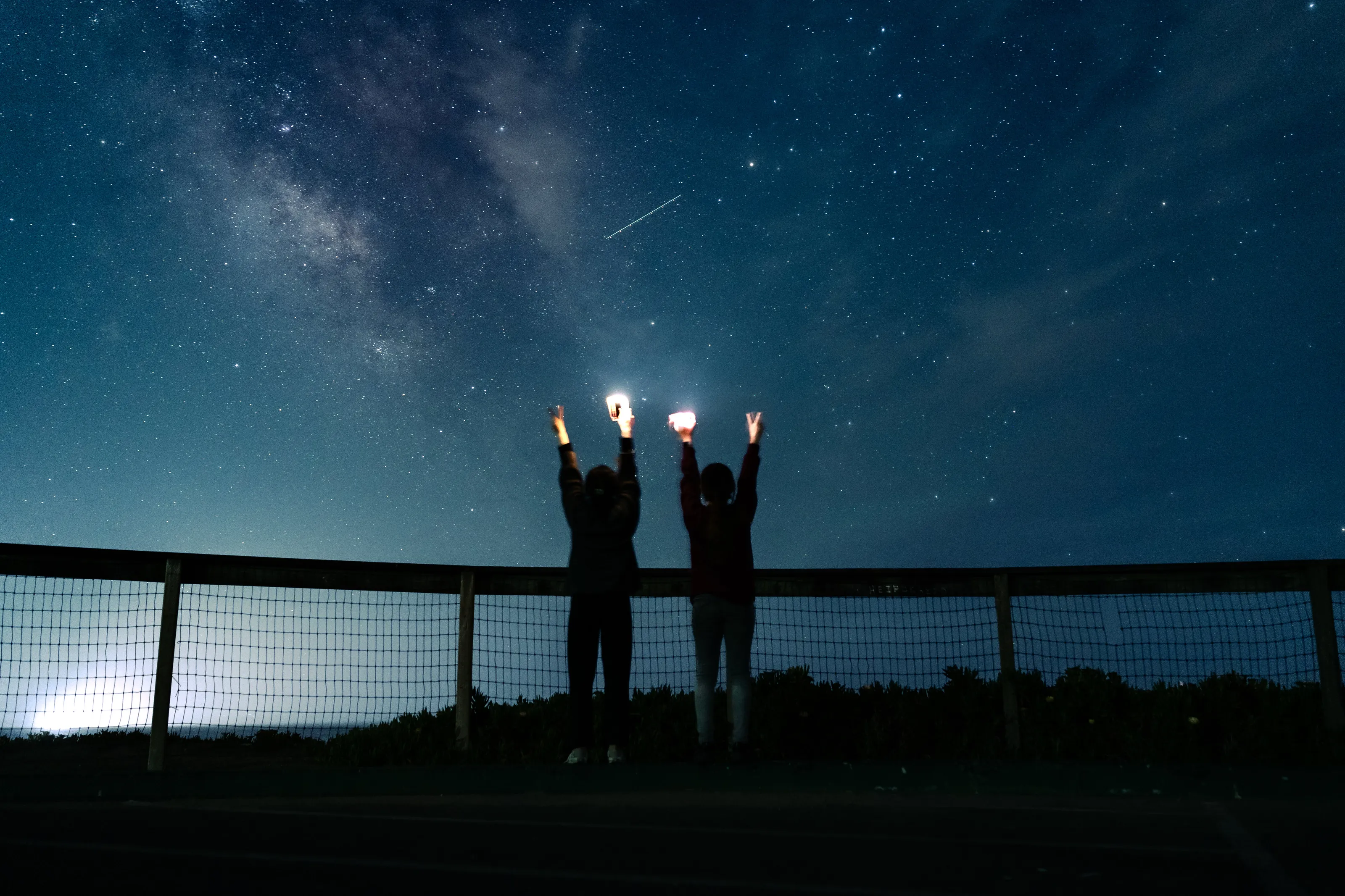 Starry sky with my friend