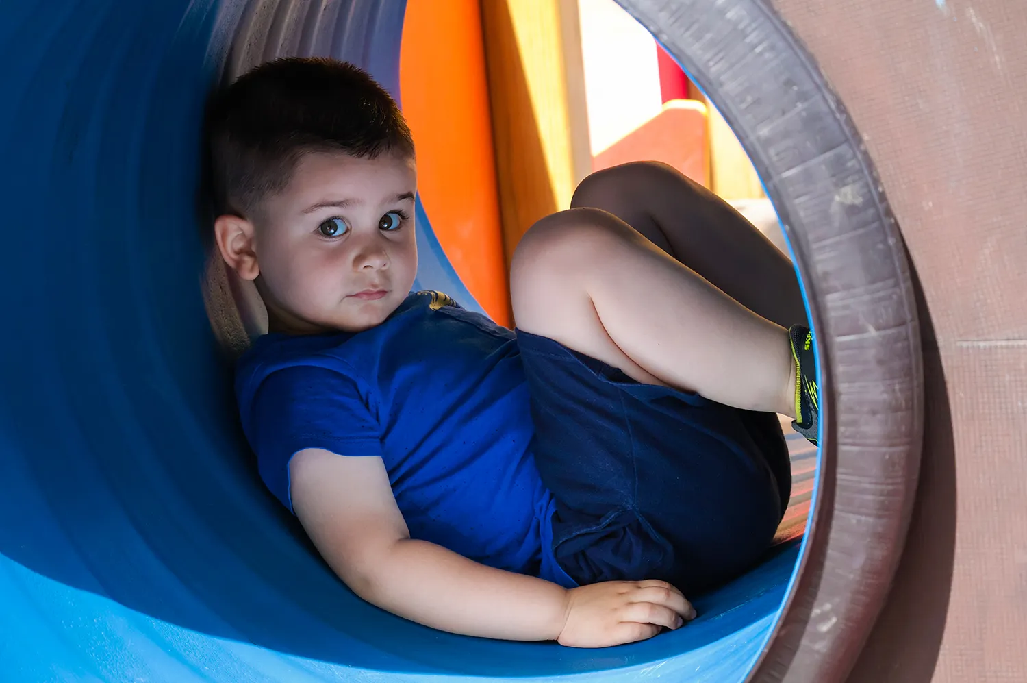 Boy at a playground