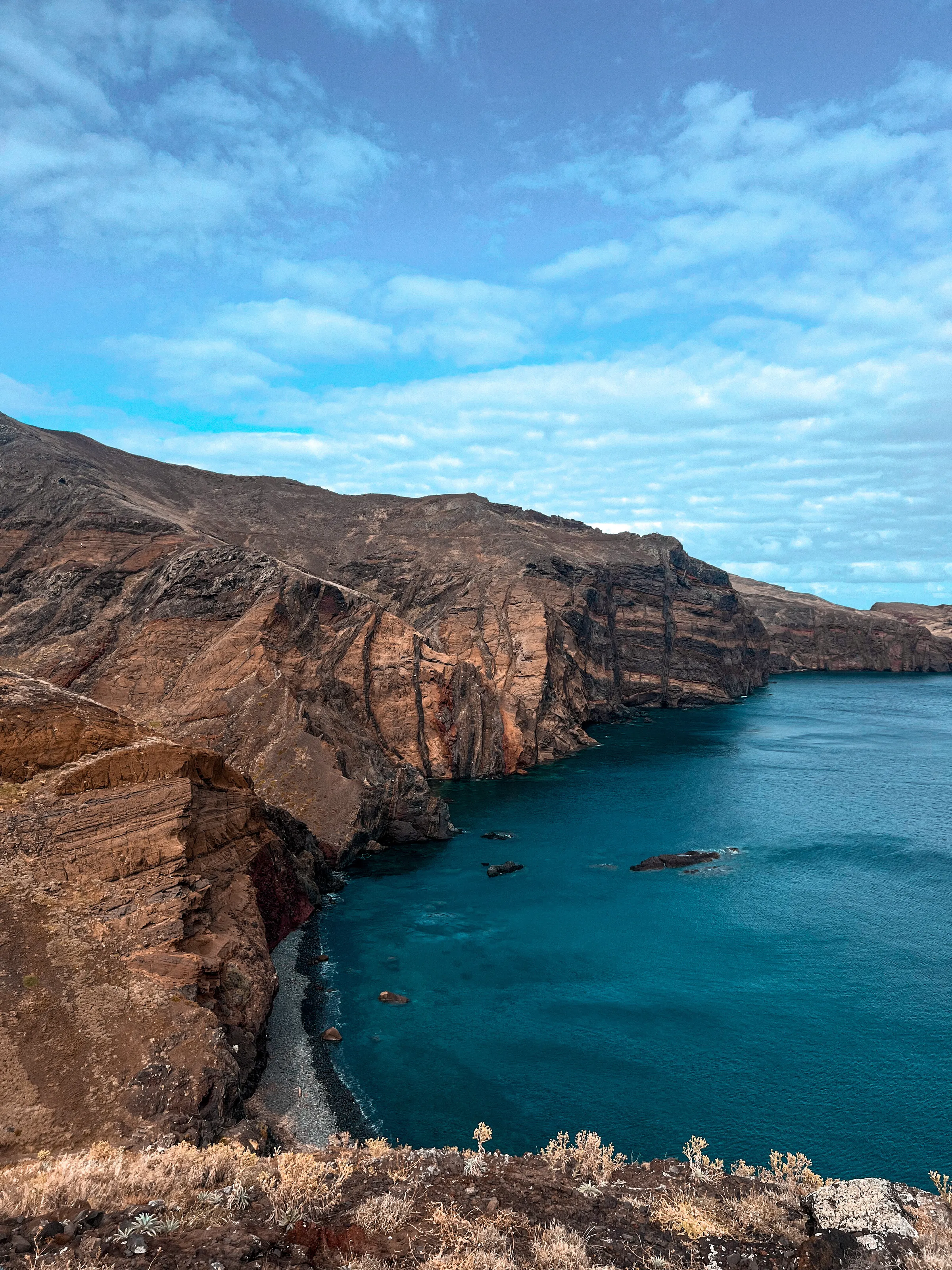 Dramatic cliffs of Madeira Island