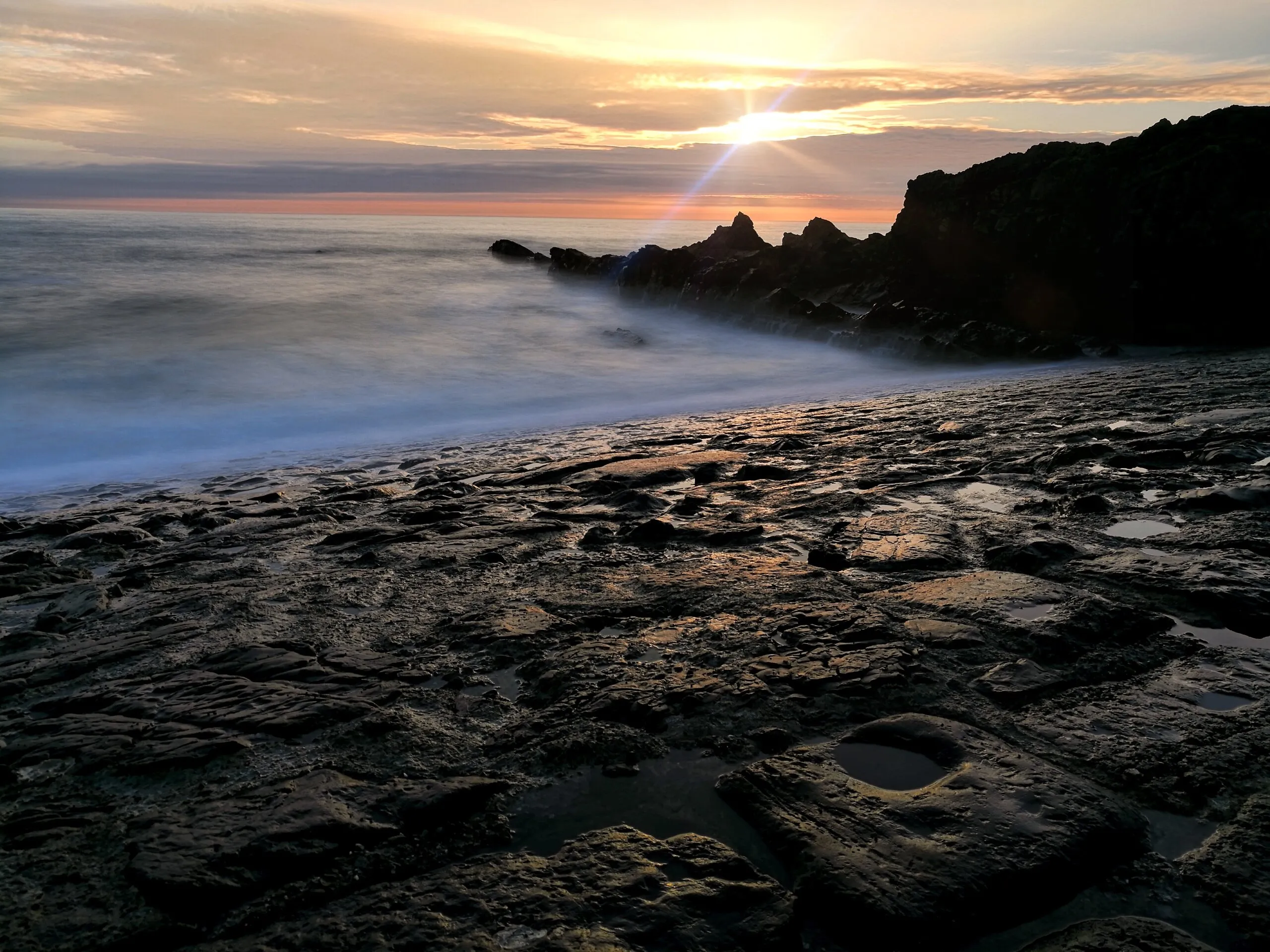 Coastal sunset