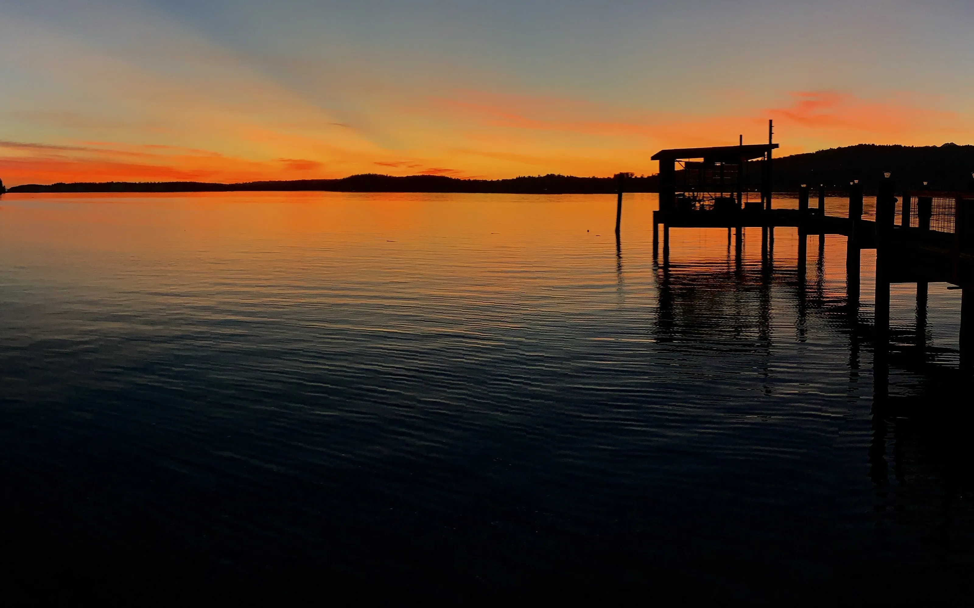 Sunset on the pier